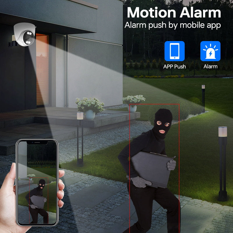 Indoor 1440p HD WiFi Security Camera with Night Vision Motion Detection and Ceiling Mount