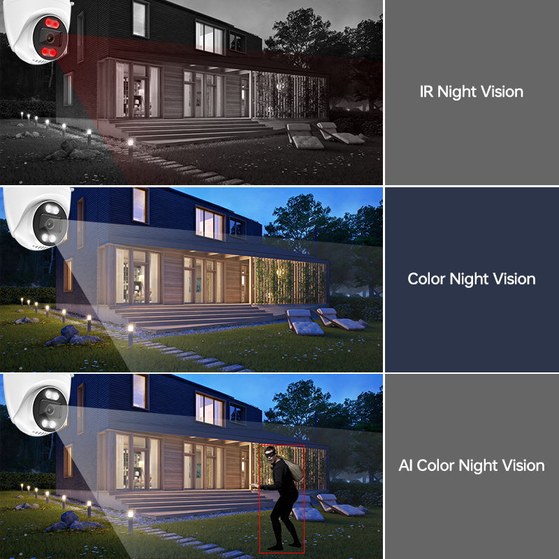 Indoor 1440p HD WiFi Security Camera with Night Vision Motion Detection and Ceiling Mount