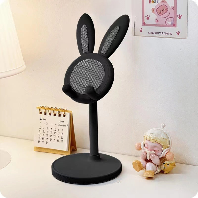 Adjustable PVC Rabbit Phone Stand with Stable Grip and Portable Design