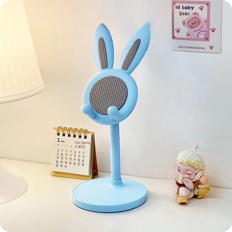 Adjustable PVC Rabbit Phone Stand with Stable Grip and Portable Design