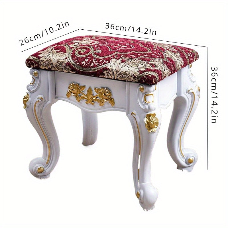 Fabric Stool for Shoes, Piano, Bedside, Compact, No Wood, Under 68cm