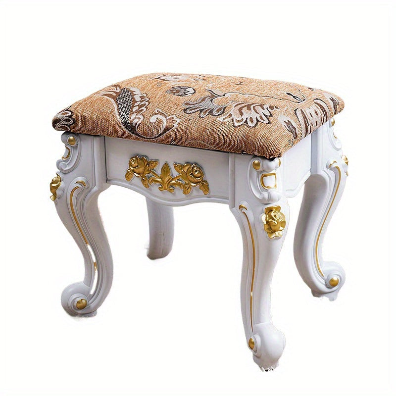 Fabric Stool for Shoes, Piano, Bedside, Compact, No Wood, Under 68cm