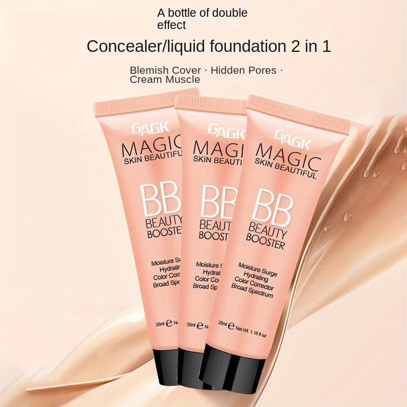 3-Tona Rangi To'g'rilovchi Konturni bilan BB Kreem, mat finish, to'liq qamrov, uzoq davom etadigan