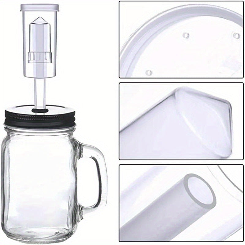 Plastic Airlock Set for Homebrewing and Preserving with Silicone Grommets