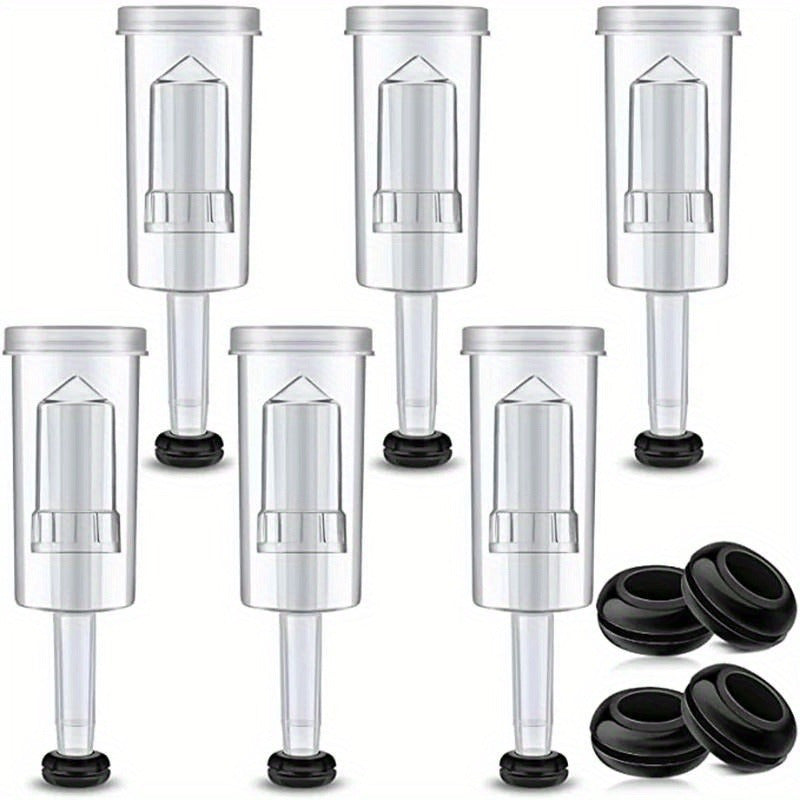 Plastic Airlock Set for Homebrewing and Preserving with Silicone Grommets