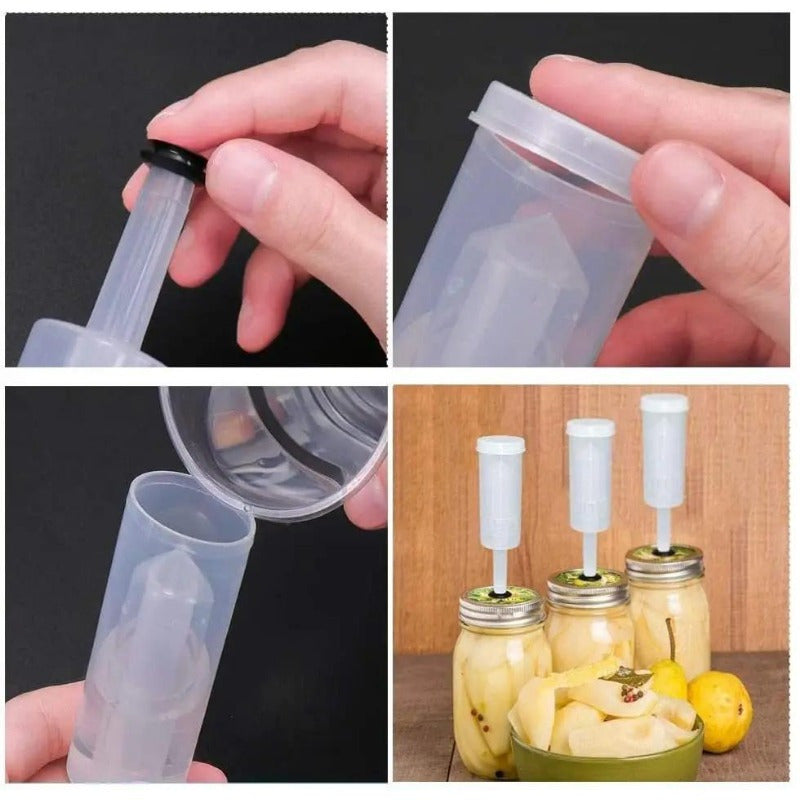 Plastic Airlock Set for Homebrewing and Preserving with Silicone Grommets