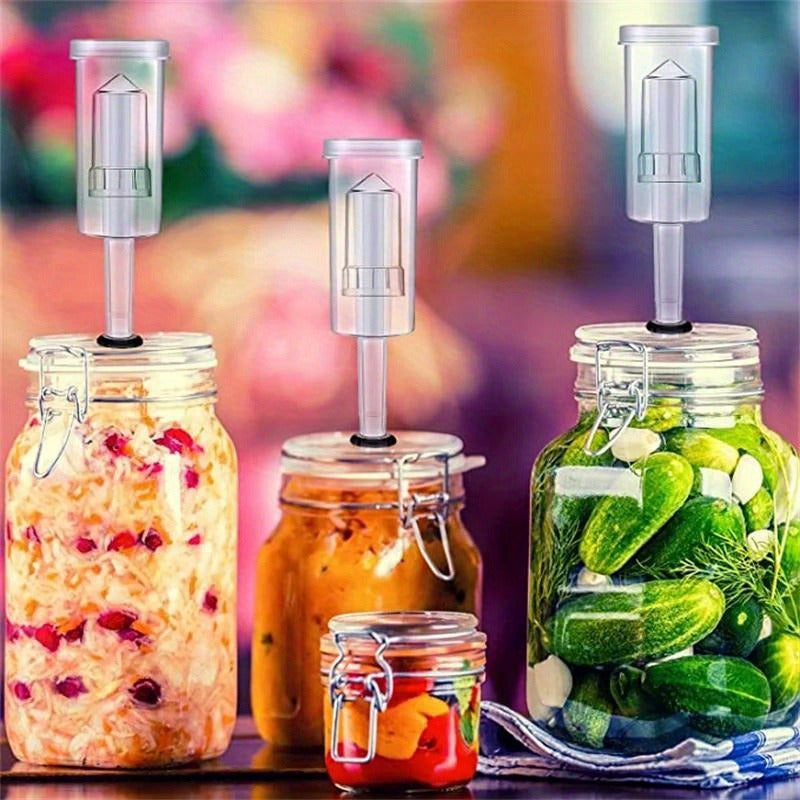 Plastic Airlock Set for Homebrewing and Preserving with Silicone Grommets