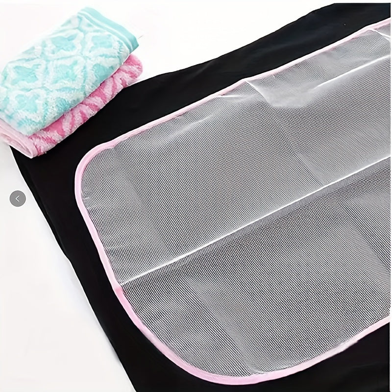 8-Piece Ironing Mat Set with Heat-Resistant Mesh Pads and Pattern Stickers