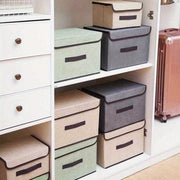 Juego de 2 cestas de almacenamiento plegables para juguetes, ropa y artículos del hogar, de tela no tejida