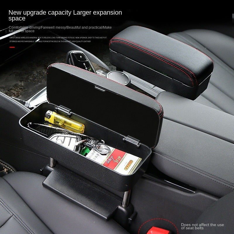Universal Car Seat Armrest Organizer, Durable Plastic Storage Box