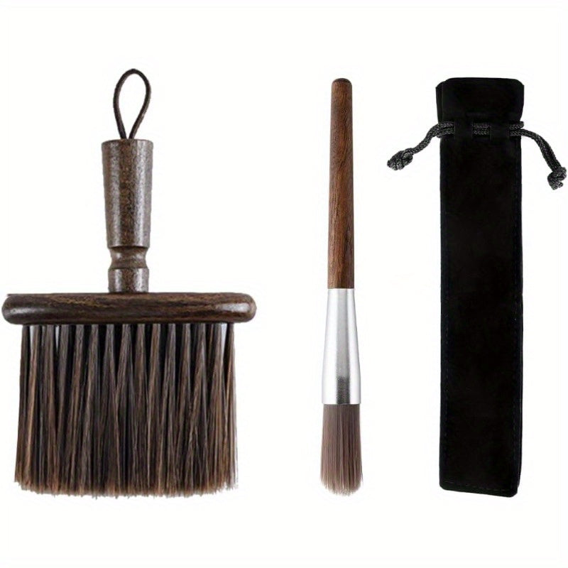 Coffee Grinder Brush Coffee Cleaning Tool for Espresso Machines Wood Handle