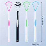 Adult Tongue Scraper Food Grade Silicone Dual Brush Oral Care Remover