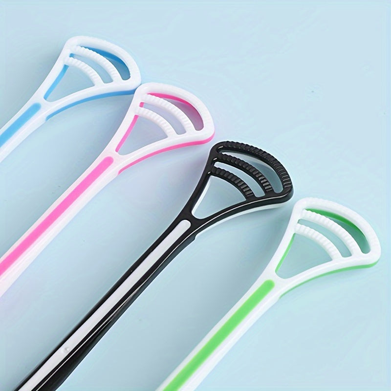 Adult Tongue Scraper Food Grade Silicone Dual Brush Oral Care Remover