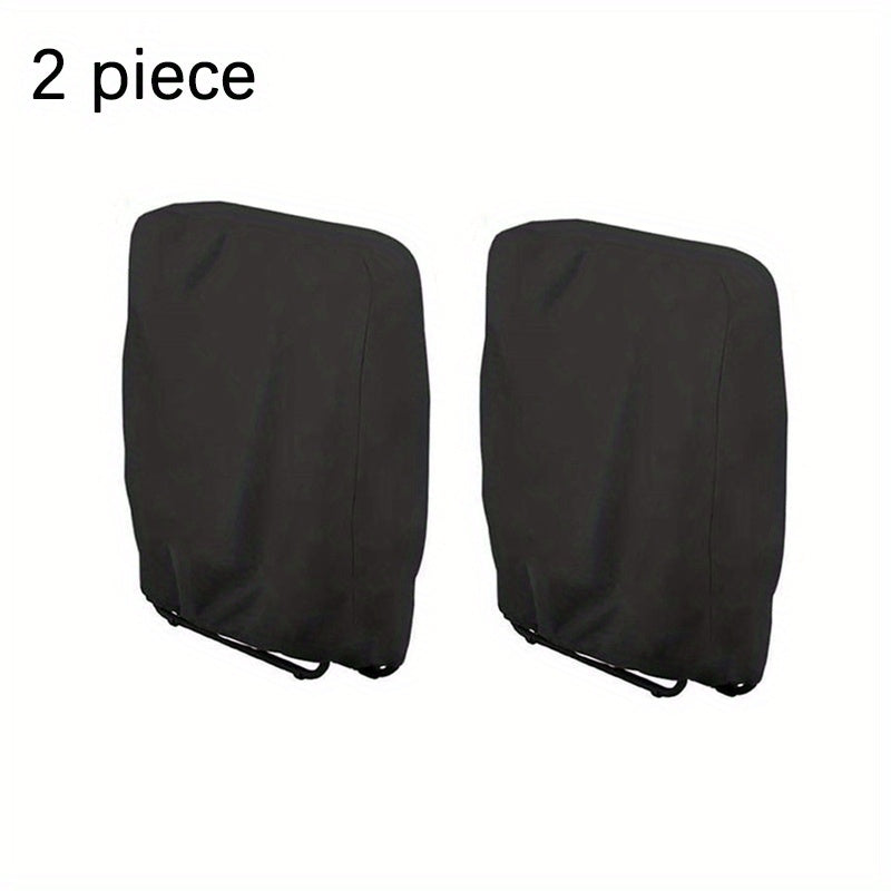 Waterproof Outdoor Folding Chair Cover Nylon Black All Weather Patio Garden Furniture Protector