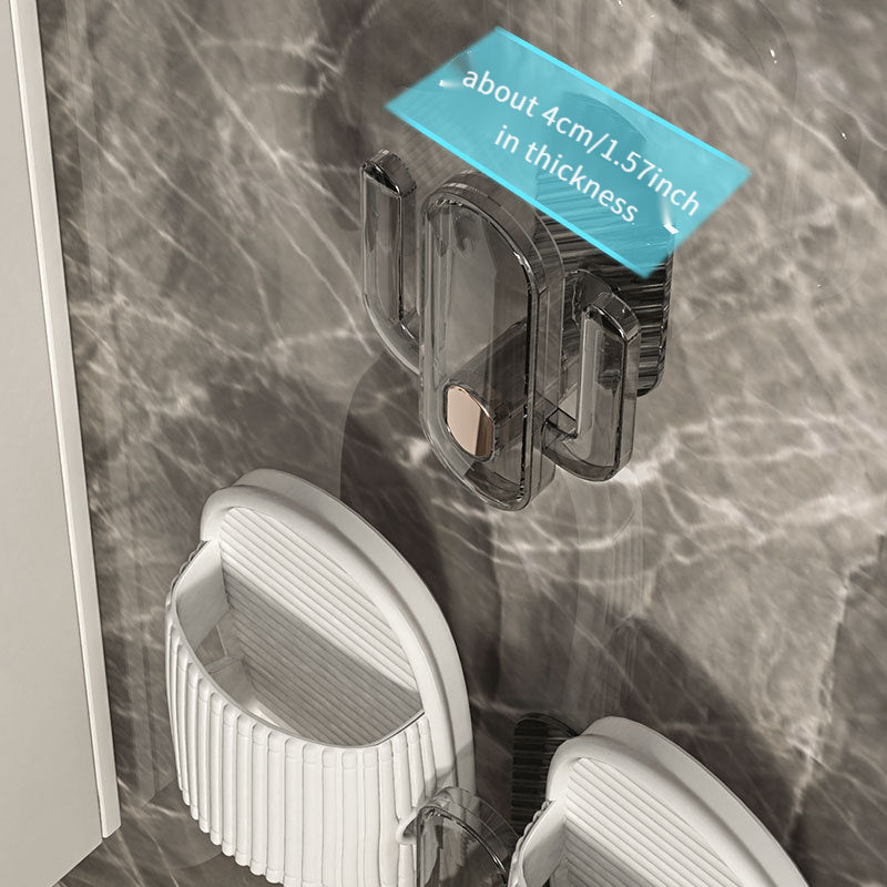 Wall-Mounted Towel and Shoe Drying Rack Space-Saving Bathroom Organizer