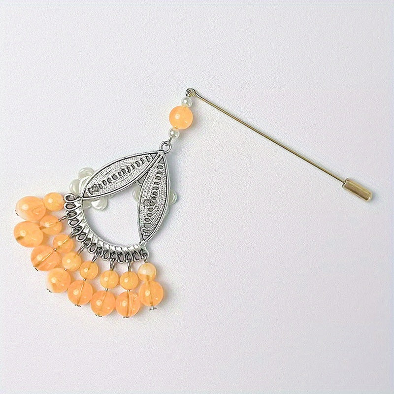 Metal Scarf Pin Brooch for Women Retro Style Hijab Clip Elegant Accessory