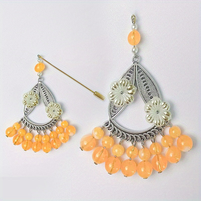 Metal Scarf Pin Brooch for Women Retro Style Hijab Clip Elegant Accessory