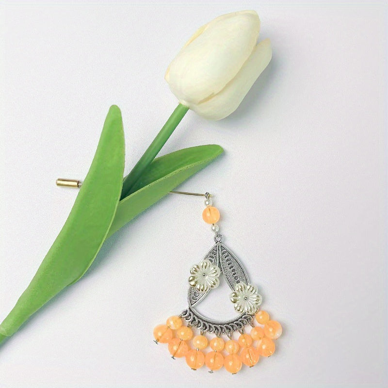 Metal Scarf Pin Brooch for Women Retro Style Hijab Clip Elegant Accessory