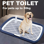 Large Dog Potty Tray for Dogs Up to 49.9 KG with Removable Mesh and Plastic Base