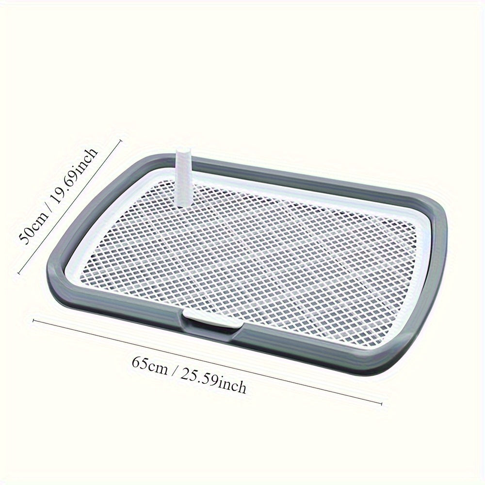 Large Dog Potty Tray for Dogs Up to 49.9 KG with Removable Mesh and Plastic Base