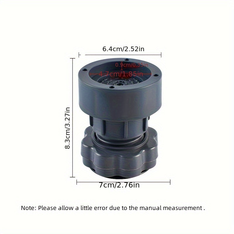 4-Piece Adjustable Washing Machine Foot Pads Shock Absorption Anti-Slip