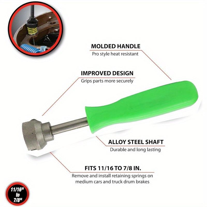 Набор инструментов для регулировки тяжелых тормозных механизмов с гофрированным головкой и пружинной шайбой