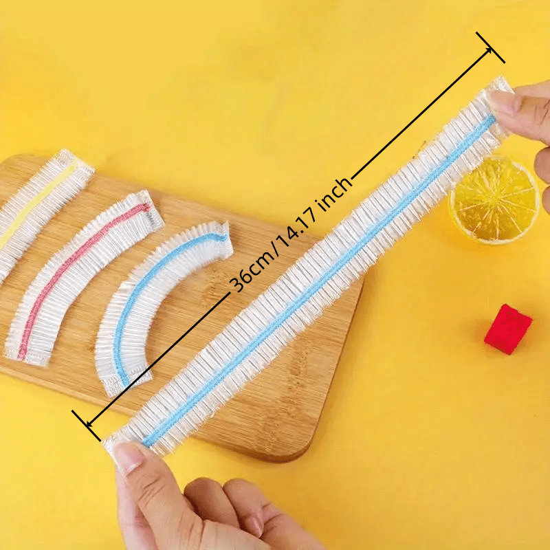 Cubiertas de plástico elástico para envolver, 100 piezas, tapas desechables de PE de grado alimentario para cuencos, ideales para almacenamiento de alimentos