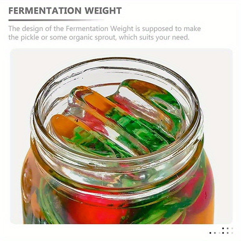 Glass Fermentation Weight for Wide Mouth Mason Jars for Pickles Kimchi Sour Cucumbers