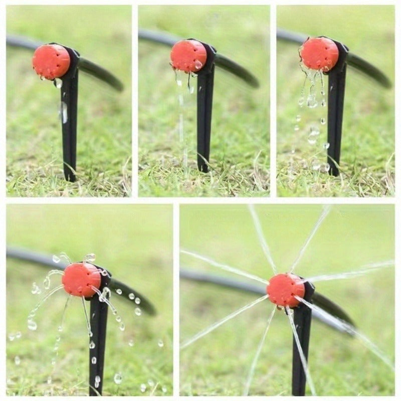 Adjustable PVC Micro Drip Irrigation System Kit for Garden Plant Watering 5-40m