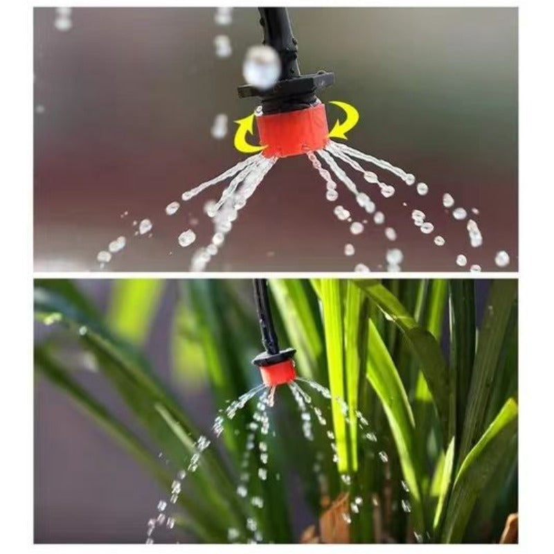 Adjustable PVC Micro Drip Irrigation System Kit for Garden Plant Watering 5-40m
