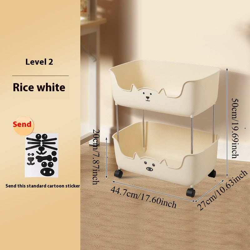 "Ko'chma Stol Ostidagi Kitob Saqlash Tashkiliy Qutisi - Yotoqxona va Sinflar uchun Ideal Kompakt Plastik Kitob Rafi, Mukammal Joyni Tejash Yechimi uchun Mini Kitob Rafi"