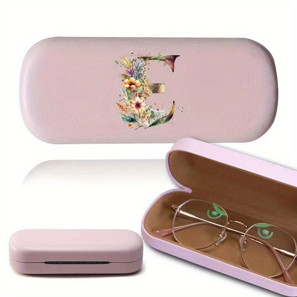 Women's Glasses Case Floral Design Hard Shell for Myopia and Outdoor Use