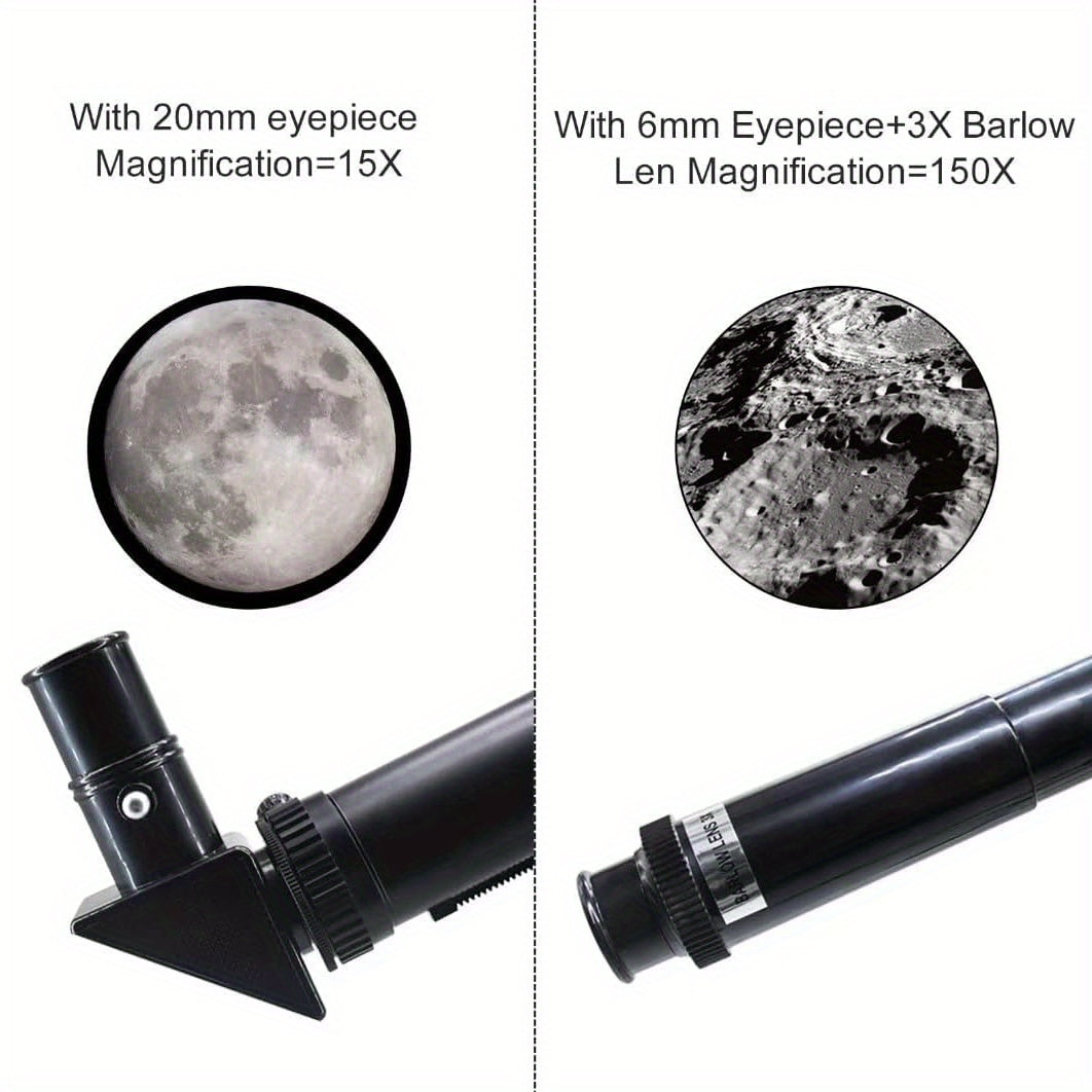 Professional Astronomy Telescope 75X Magnification 70mm Objective for Stargazing Moon Watching