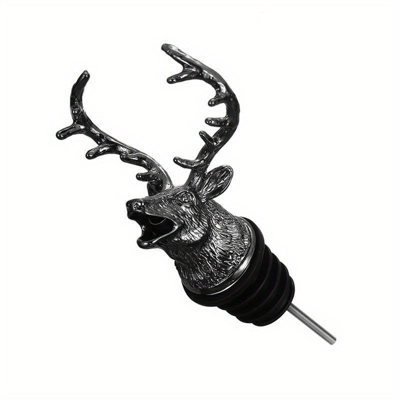 Deer Head Wine Pourer Zinc Alloy Various Colors Bar Home