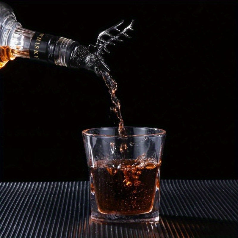 Deer Head Wine Pourer Zinc Alloy Various Colors Bar Home