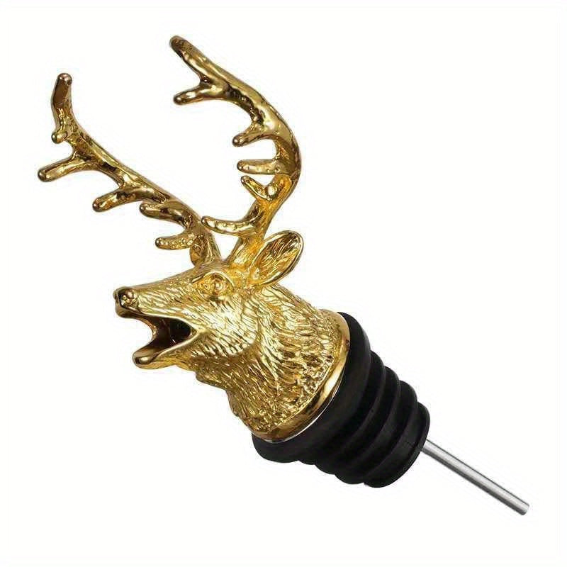Deer Head Wine Pourer Zinc Alloy Various Colors Bar Home