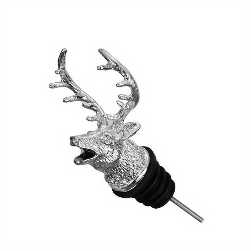Deer Head Wine Pourer Zinc Alloy Various Colors Bar Home