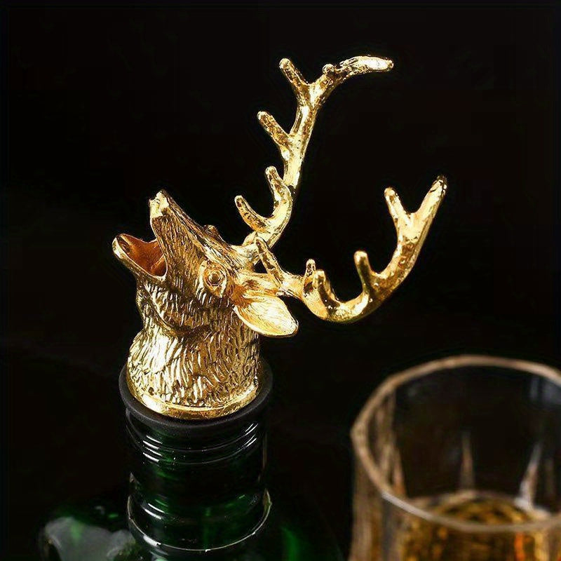 Deer Head Wine Pourer Zinc Alloy Various Colors Bar Home