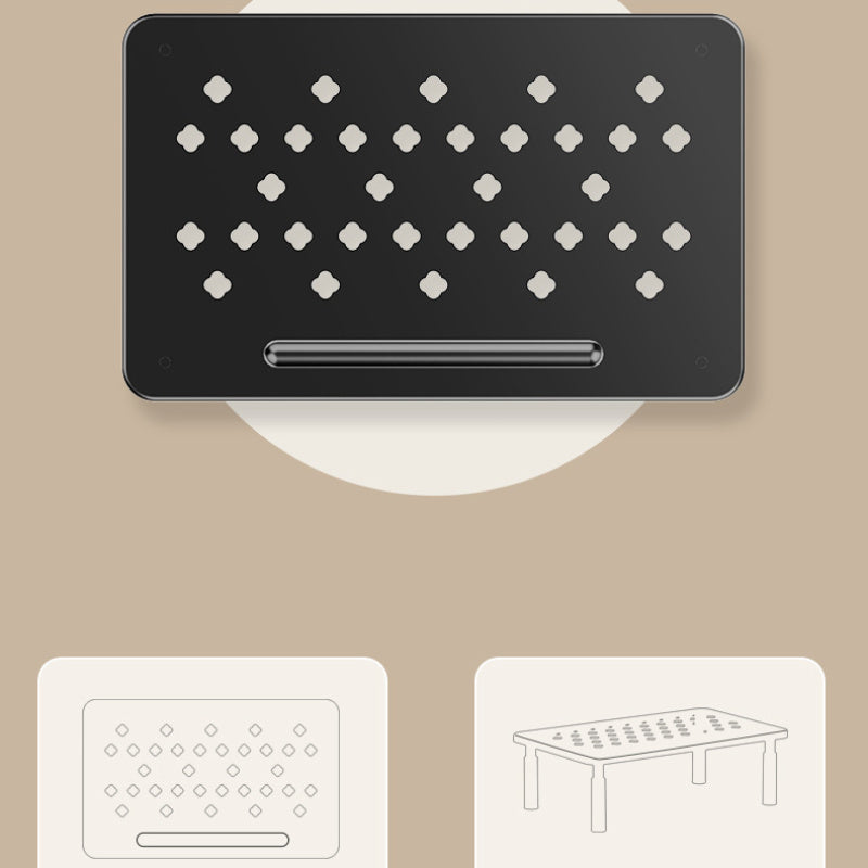 Carbon Steel Monitor Stand with Adjustable Height and Storage Shelf for Office Desk