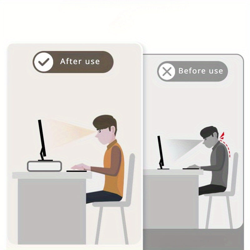 Carbon Steel Monitor Stand with Adjustable Height and Storage Shelf for Office Desk