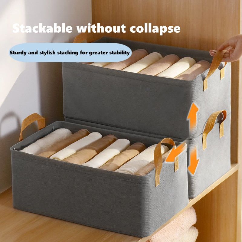 Foldable Clothes Storage Organizer for Closet, Dorm, Moving, and Packing