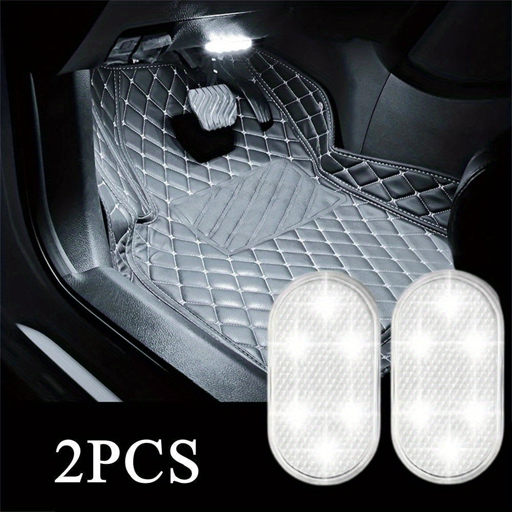 2 Pack USB-Ceiling LED Neon Accent Lights Touch Activated for Car Interior