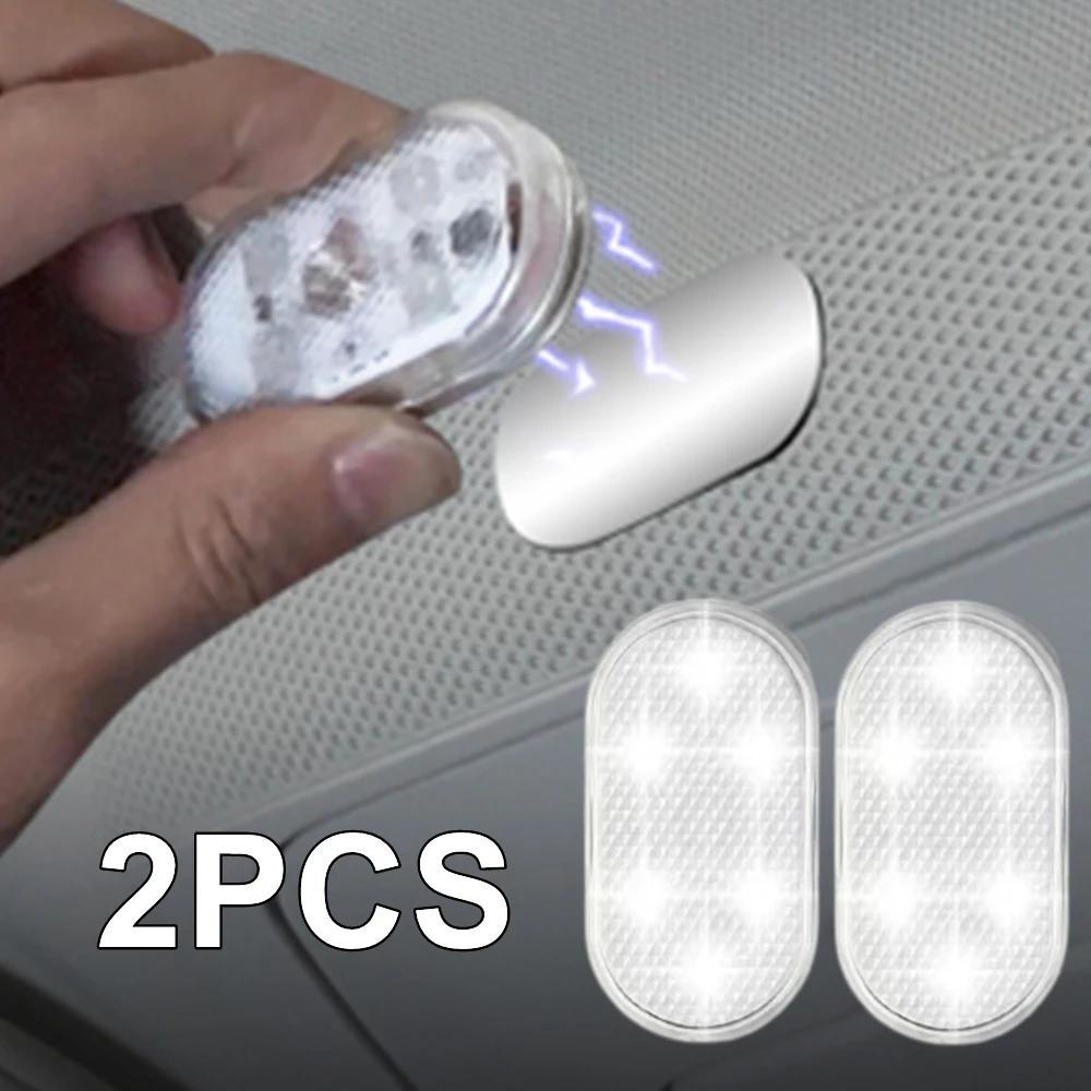 2 Pack USB-Ceiling LED Neon Accent Lights Touch Activated for Car Interior