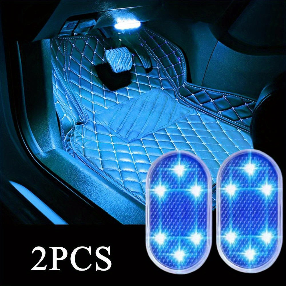 2 Pack USB-Ceiling LED Neon Accent Lights Touch Activated for Car Interior