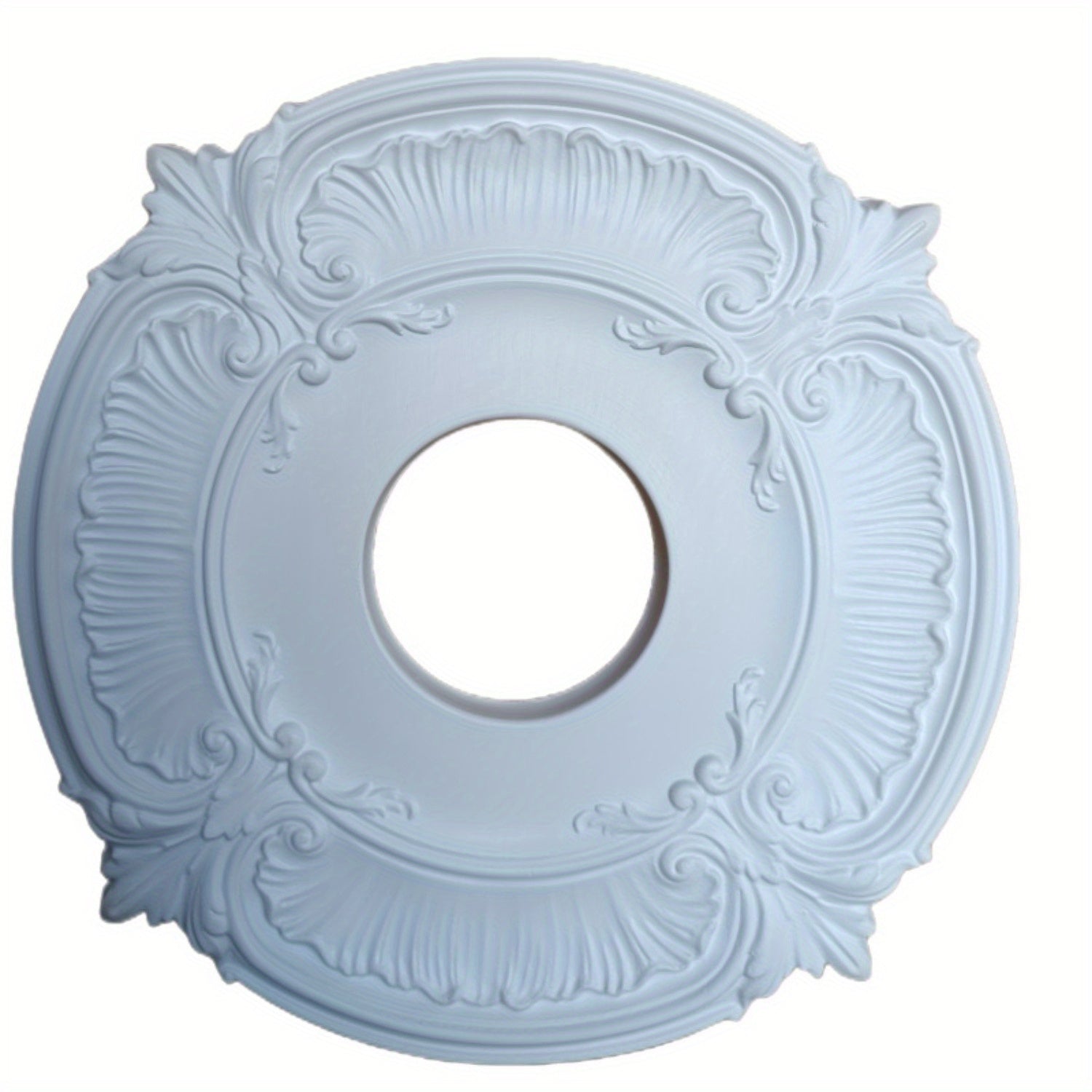 White Waterproof Ceiling Medallion for Lighting and Fan Decor