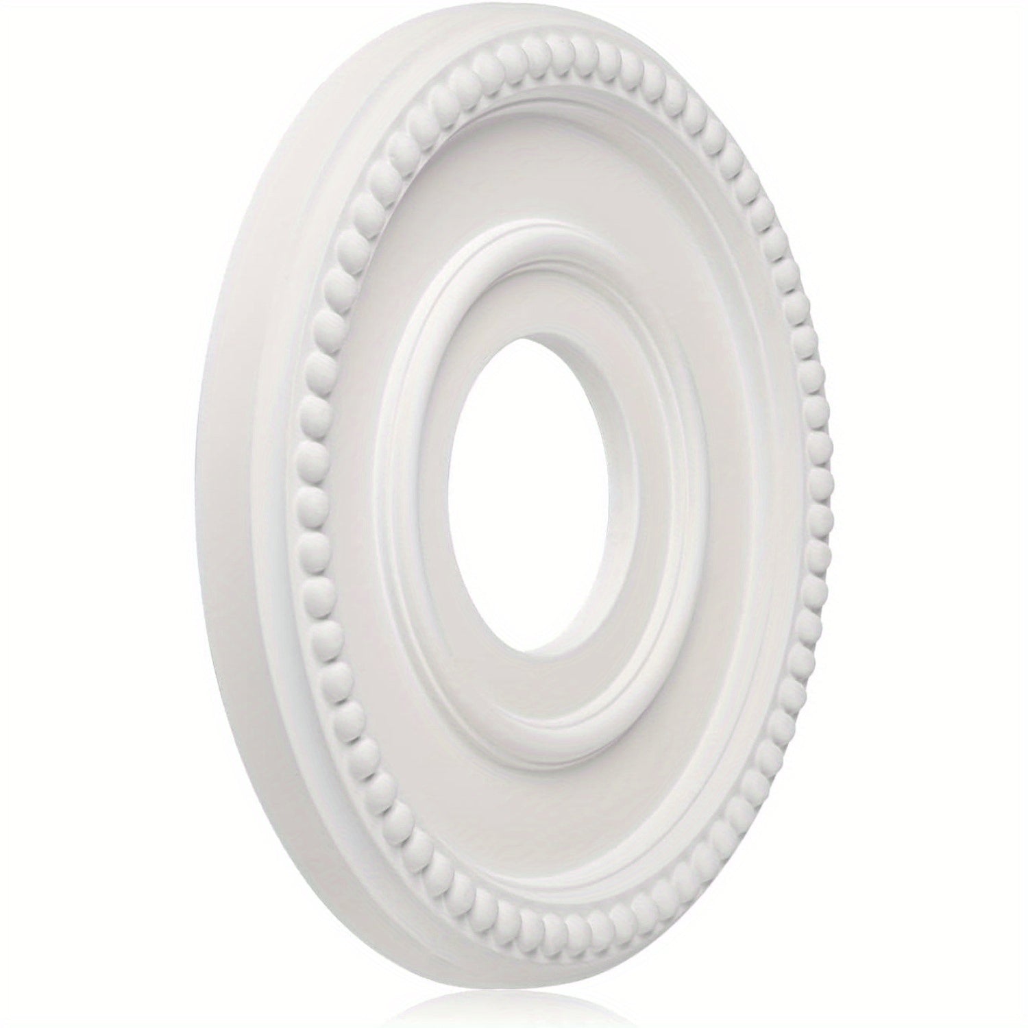 White Waterproof Ceiling Medallion for Lighting and Fan Decor