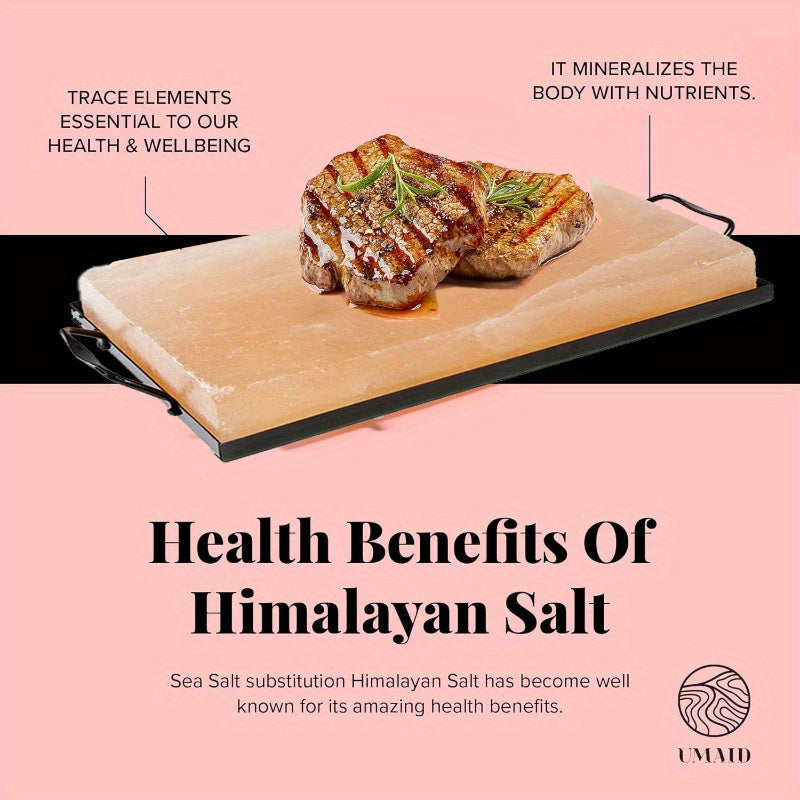 Himalayan Salt Block for Grilling Cooking and Serving Food-Grade Pink Salt Stone