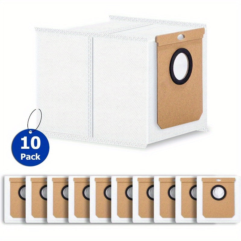Replacement Dust Bags for Self-Emptying Robot Vacuum 10 Pack