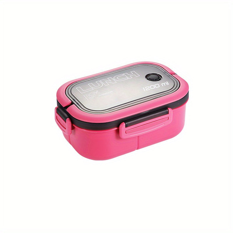 Microwave Safe Bento Box with Spoon and Fork, Leak-Proof, High Capacity