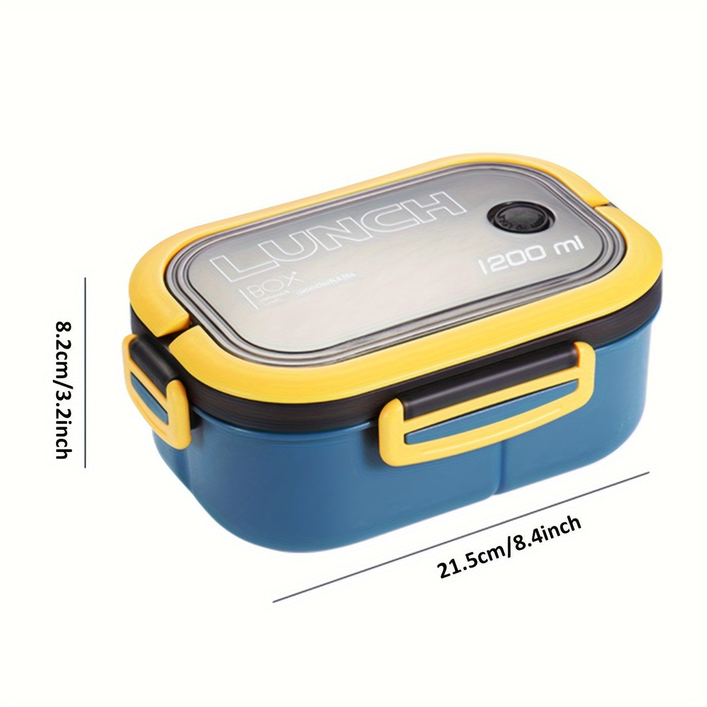Microwave Safe Bento Box with Spoon and Fork, Leak-Proof, High Capacity